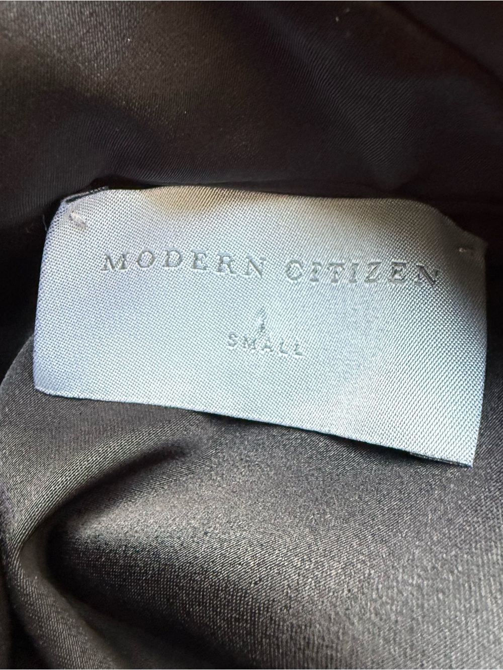 Modern Citizen Allegra Gathered-Neck Sleeveless Satin Blouse in Black - Picture 7 of 8